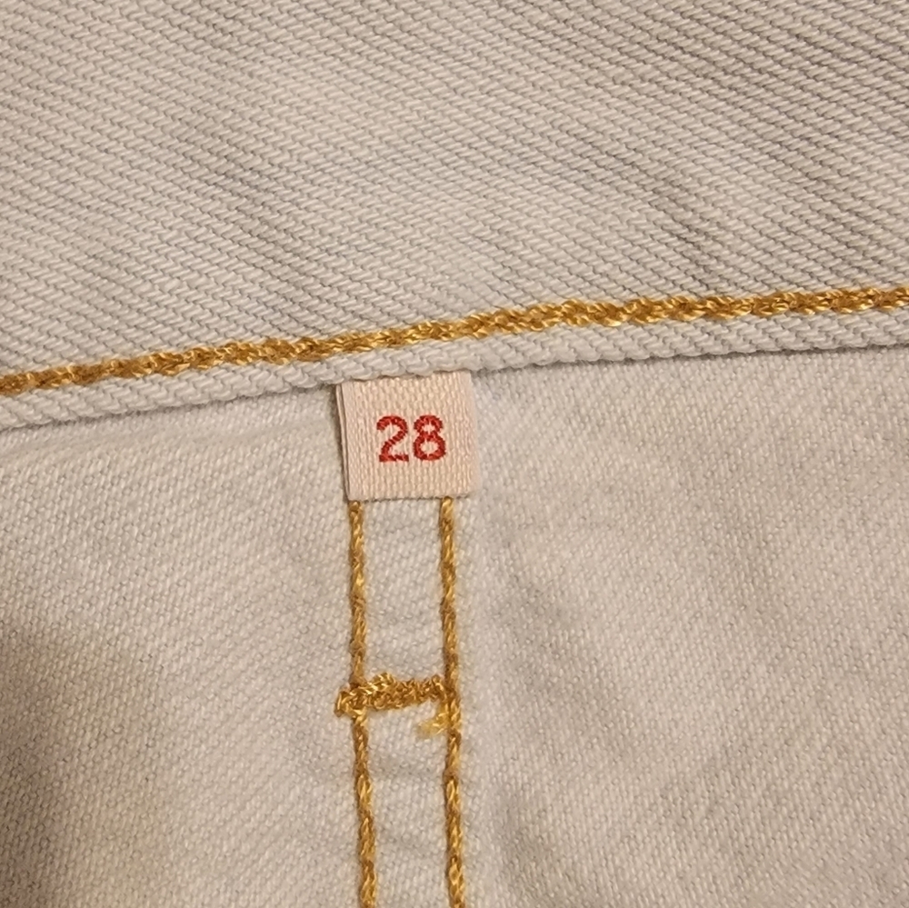 Levi's Premium Patchwork Light Wash High-Waisted … - image 8